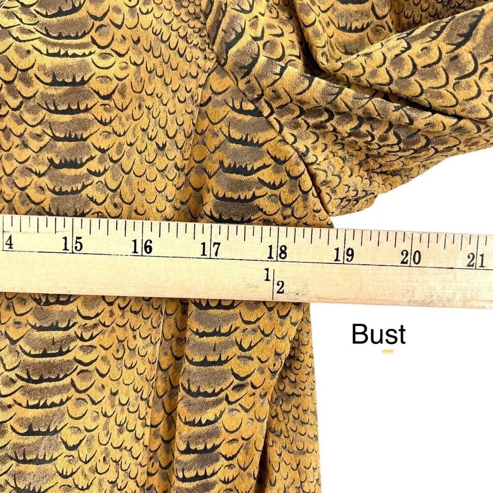 Pamela McCoy Women’s Size Medium‎ Leather Jacket Snakeskin Full Zip